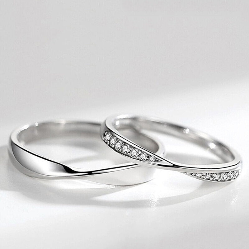 Silver Mobius Ring for Men and Women