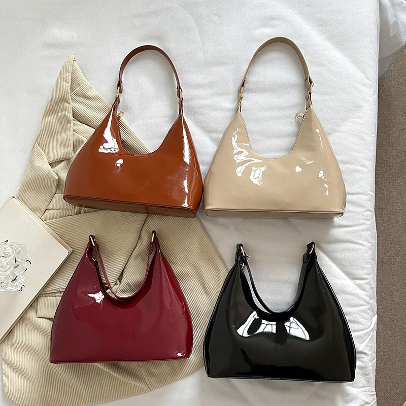 Women’s Casual Patent Leather Handbag