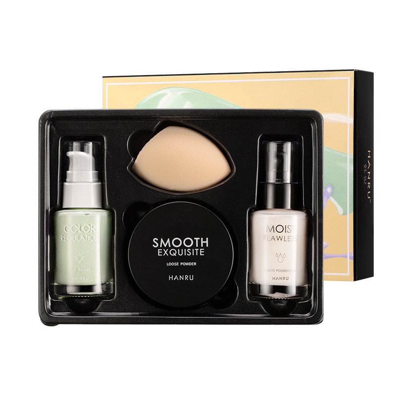 4-Piece Makeup Set with Isolated Powder